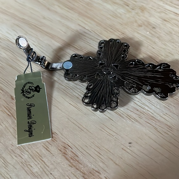 Never worn black and silver colored Cross pendant by Premier Designs. - Picture 3 of 3